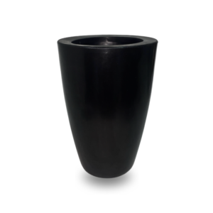 Vaso Cone Liso Preto 45x30cm