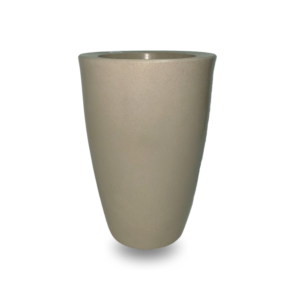 Vaso Cone Liso Areia 45x22cm