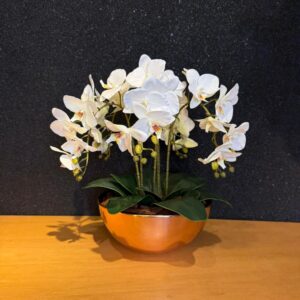 Arranjo de Mesa Orquídea com Flores Artificiais